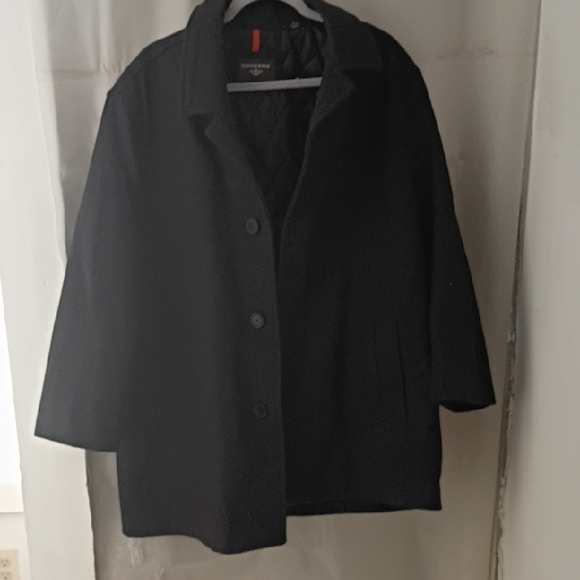 Dockers Other - Dockers Black Wool Pea Coat with Button Front